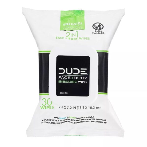 Dude Energizing Wipes