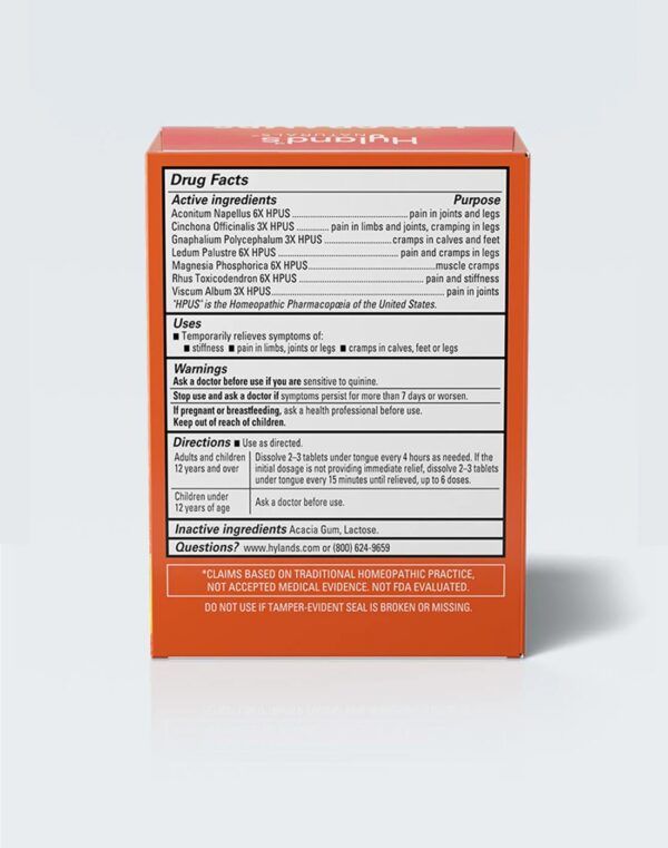 Hyland's Leg Cramps - 50 Tablets - Image 2