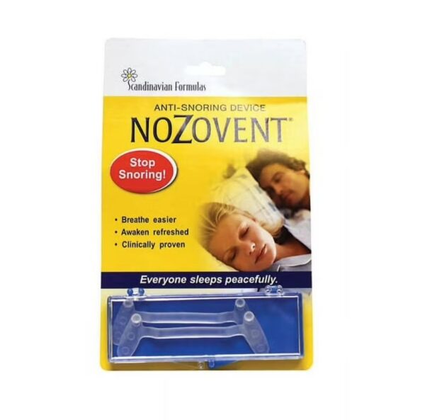 Scandinavian Formulas Nozovent Anti-Snoring Device 2 Ct